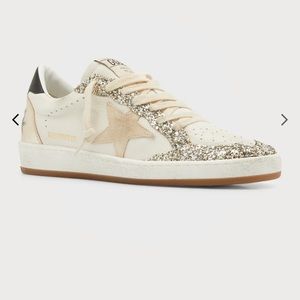 GOLDEN GOOSE Ballstar Glitter Low-Top Sneakers 38